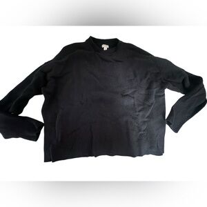 J. Crew Charcoal Textured Knit Sweater